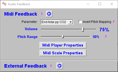 basic capnometry app audio feedback