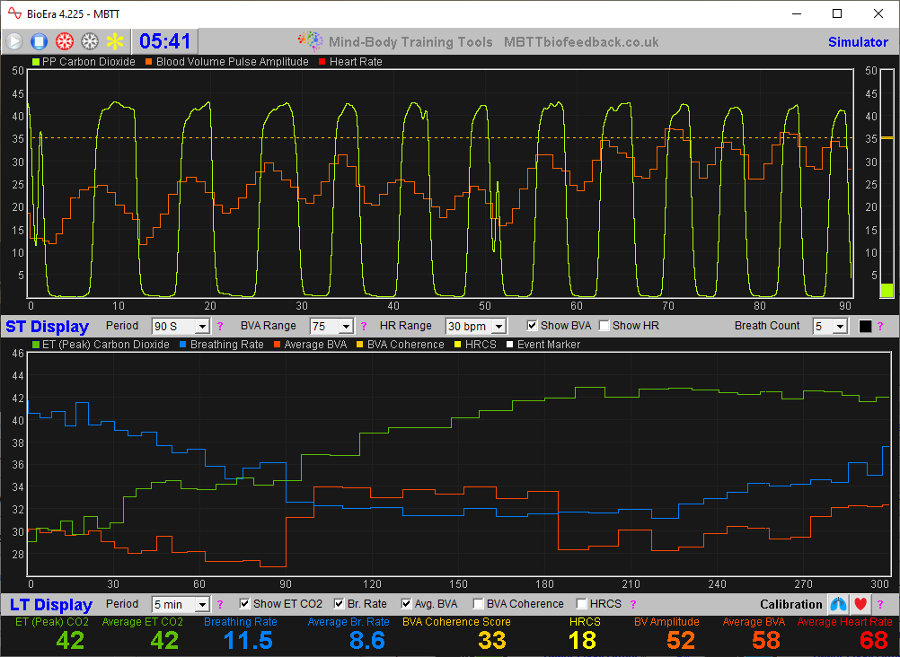 capnometry and bva app main window