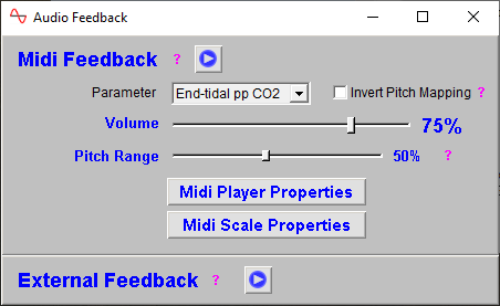 basic capnometry app audio feedback