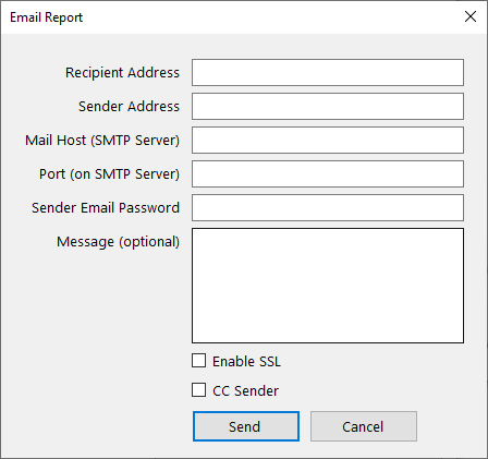 eeg assessment email report dialog