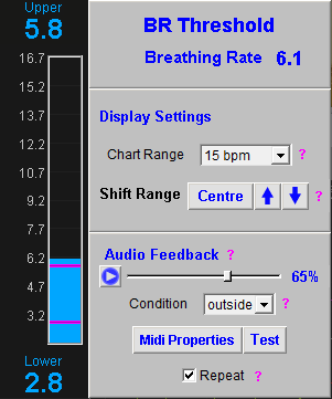 breathing rate threshold