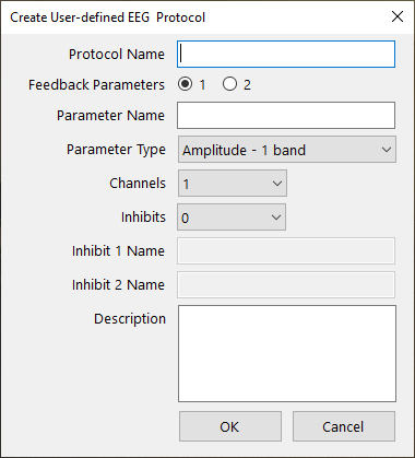 eeg neurofeeback create protocol dialog
