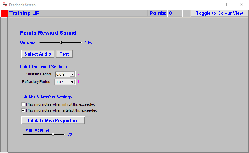 eeg neurofeeback feedback screen