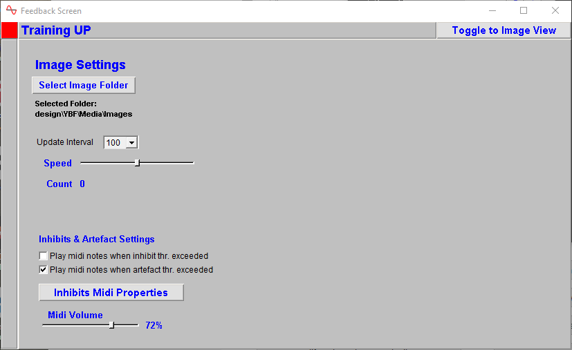 eeg neurofeeback feedback screen