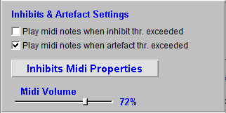 eeg neurofeeback inhibit and artefact controls
