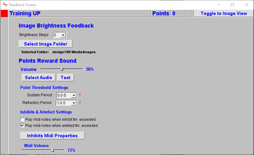 eeg neurofeeback feedback screen