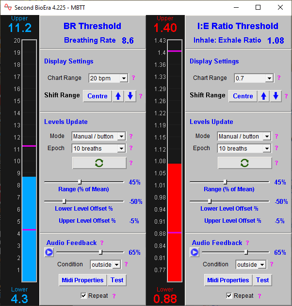 basic breathing app thresholds window